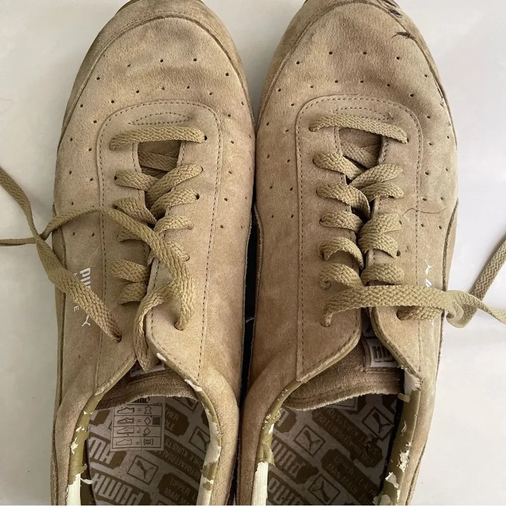 Puma Men's Brown Suede Sneakers
